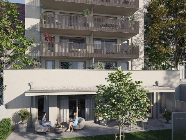 Moderne 3 Zimmer Gartenwohnung direkt am Mühlbach Erstbezug!