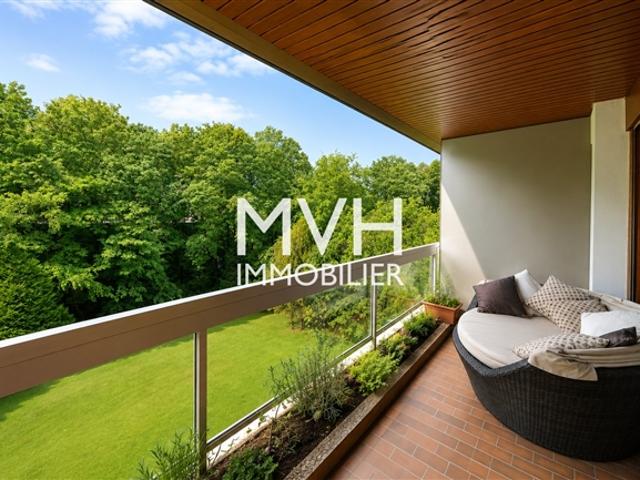 Ruhige Wohnung mit Garten und Schwimmbad