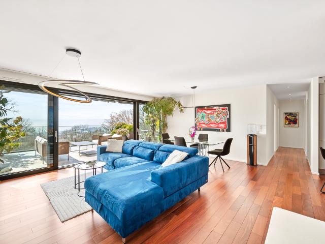 Ruhige Wohnung mit grosser Terrasse und Seeblick