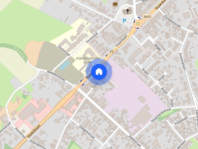Ruim dakappartement met 2 ruime zonneterrassen te huur in Zulte