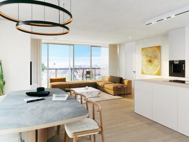 Ruim en modern gelijkvloers appartement met 2 slaapkamers.
