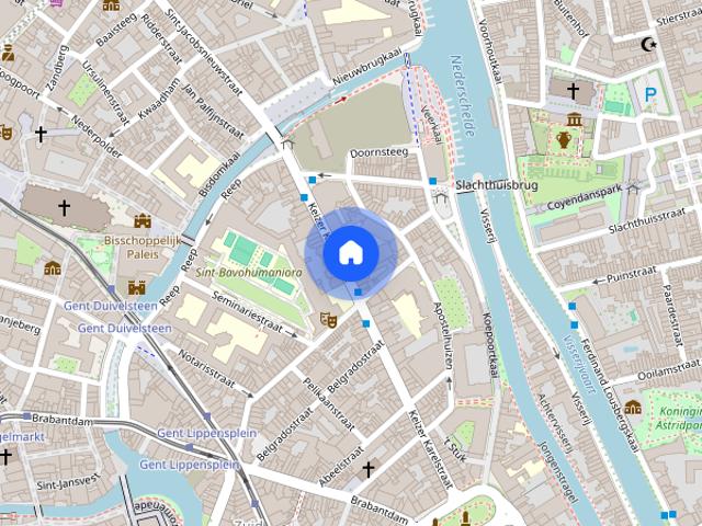 Ruime duplex met terrassen in centrum Gent
