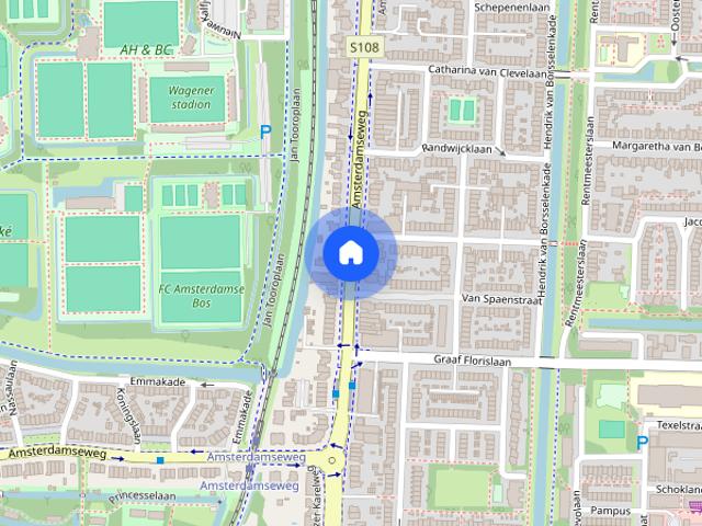 Ruime en fraaie eengezinswoning aan de Amsterdamseweg