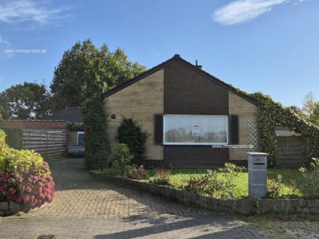 Rustig gelegen gelijkvloerse villa met tuin, garage en 3 slaapkamers. Opp 506m². Ref. 16404 Aalter