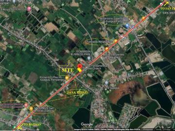 Rush sale commercial lot along busy street jasa road guagua pampanga [lots ] July 2025 in Guagua, Pampanga for sale