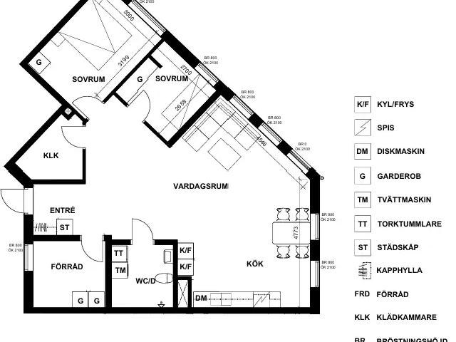 Rymlig 3 rok i centrala Hässleholm! 91 m² 10 420 kr