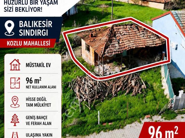 Sındırgı Kozlu Mh De Satılık Müstakil Ev