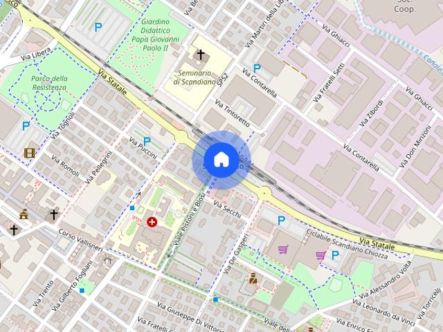 Scandiano 2 camere da letto 2 balconi e box auto