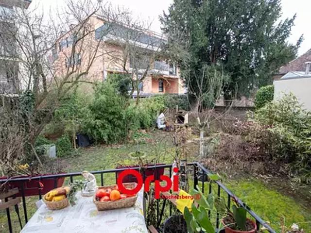 Schiltigheim 67300 Achat / Vente appartement 3 pièces t3 jardin cave