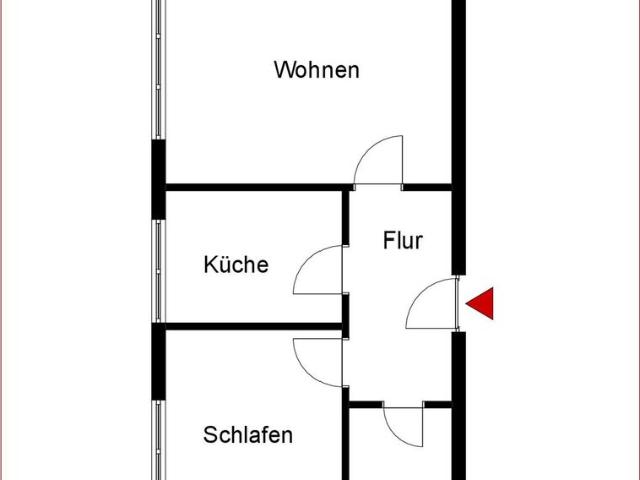 Schön renovierte 2 Zimmer Wohnung mit Balkon und Stellplatz!