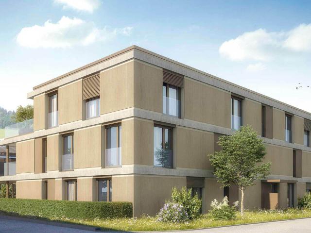 Schöne 3½ Zimmer Wohnung mit gedeckter Terrasse