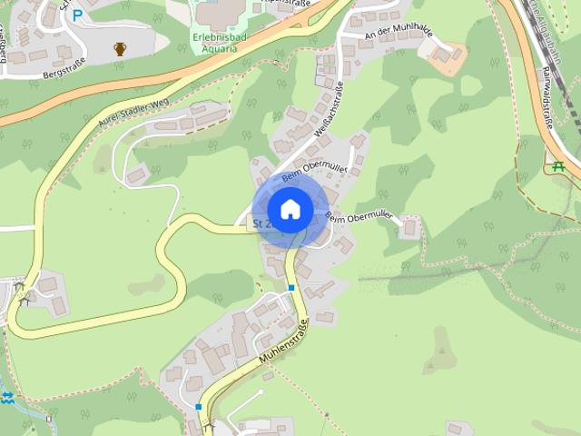 Schöne 1 Zimmer Dachgeschosswohnung zur Miete in Oberstaufen Weißach