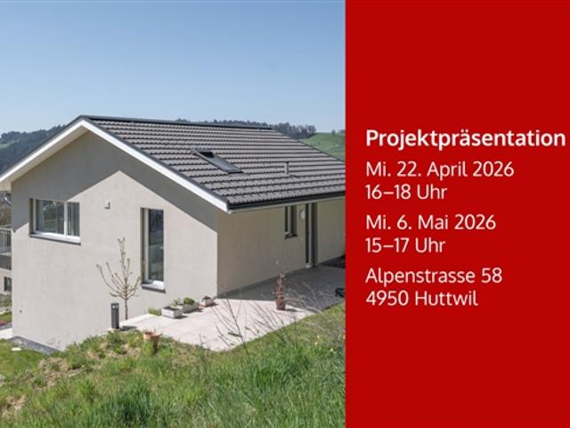 Schöne 4.5 Zimmer Doppel Einfamilienhaushälfte in Huttwil