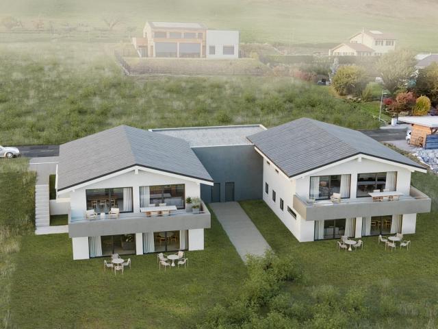 Schöne Wohnung mit Garten in Villa