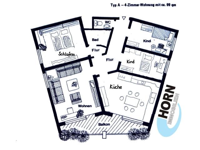 Schönste Wohnung im Blauen Hochhaus