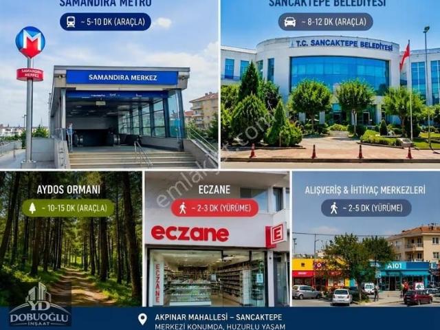 Sancaktepe Samandıra'da Huzurun İçinde Şık Kullanışlı 2+1!