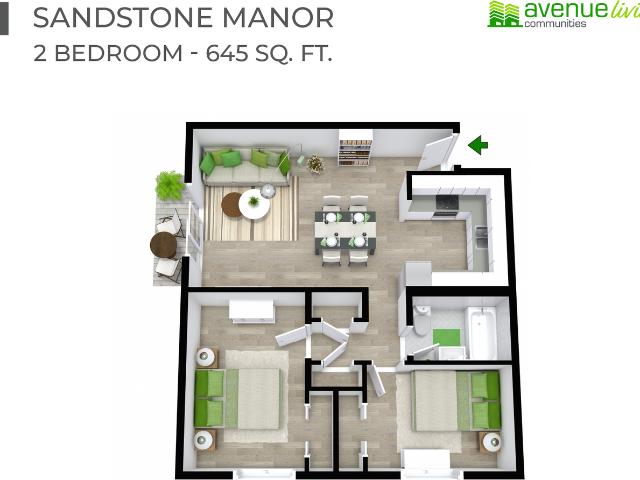 Sandstone Manor 2 Bedroom Apartment for Rent at 2241 14 St Sw, Calgary, AB T2T 3T4 Bankview
