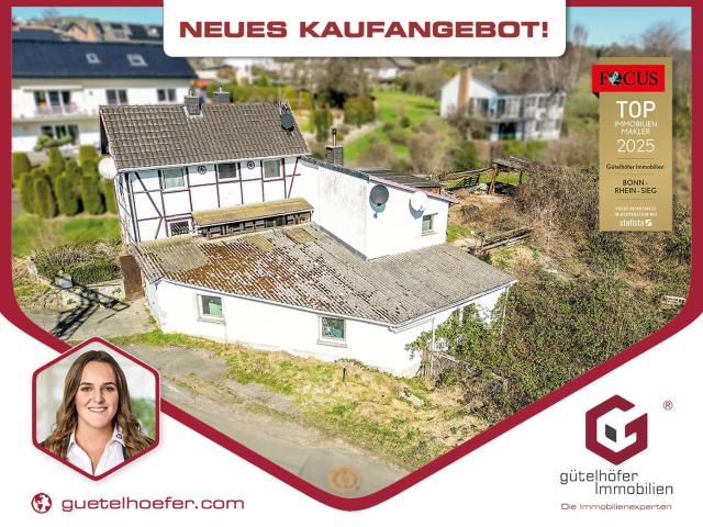 Sanierung oder Neubau? Idyllisches 706m² großes Grundstück mit Fachwerkhaus direkt am Bachlauf