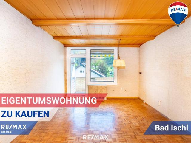 Sanierungsbedürftige 3 Zimmer Eigentumswohnung mit Loggia und Garage in Bad Ischl – Reiterndorf