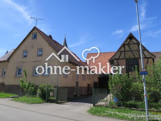 Sanierungsobjekt mit Geschichte: Ehemaliger Bauernhof mit Wohnhaus, großer Scheune & Innenhof