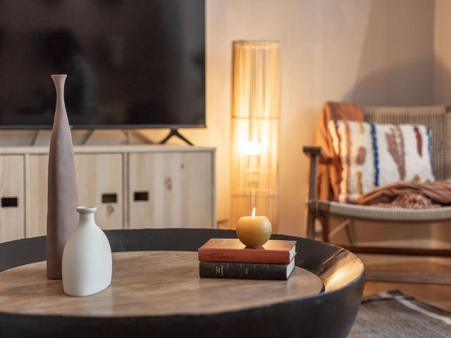 Saharan Inspired 2 Bedroom Apartment with Private Terrace and Modern Workspace in Azca, Madrid Amsterdam Apartments for Rent