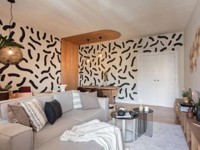 Saharan Inspired 2 Bedroom Oasis with Private Balcony and Workstations in Azca, Madrid Amsterdam Apartments for Rent