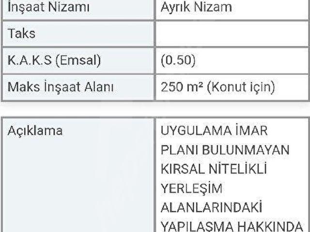 SAHİBINDEN VİLLA İMARLI 1.175m2 DÜZ ZEMİN