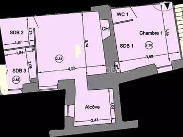 Saillans 26340 Achat / Vente appartement 3 pièces t3