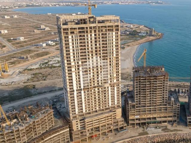 Saima Tower HMR Waterfront | 1 Bed Designer | TV Lounge / Living Area | American Style Kitchen Marina Front Apartment | DHA Phase 8
