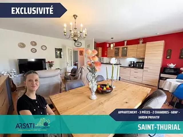 Saint Thurial 35310 Achat / Vente appartement 3 pièces t3 terrasse