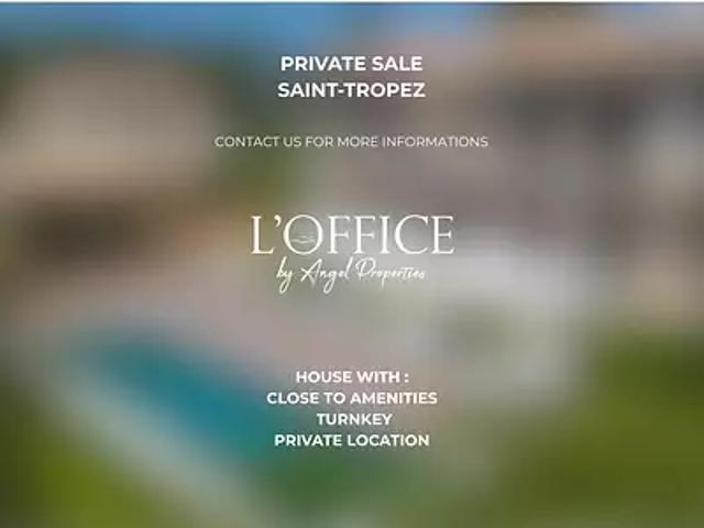 Saint Tropez 83990 Achat / Vente maison 6 pièces t6 piscine