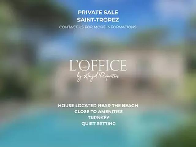 Saint Tropez 83990 Achat / Vente maison 6 pièces t6 piscine