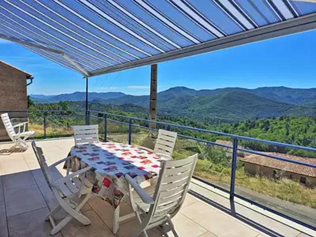 Saint Vincent d'Olargues 34390 Achat / Vente maison 6 pièces t6 au dernier étage terrasse