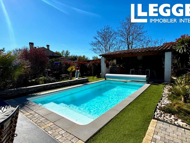 SOUS OFFRE * Saint Ambroix GARD Villa plain pied avec 4 chambres, piscine et jardin clôturée