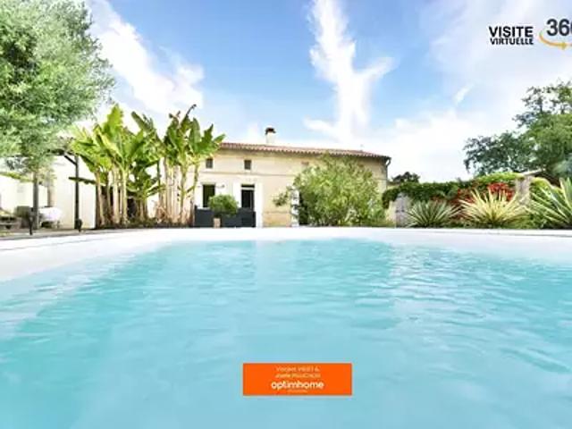 Saint André de Cubzac 33240 Achat / Vente maison 6 pièces t6 piscine jardin