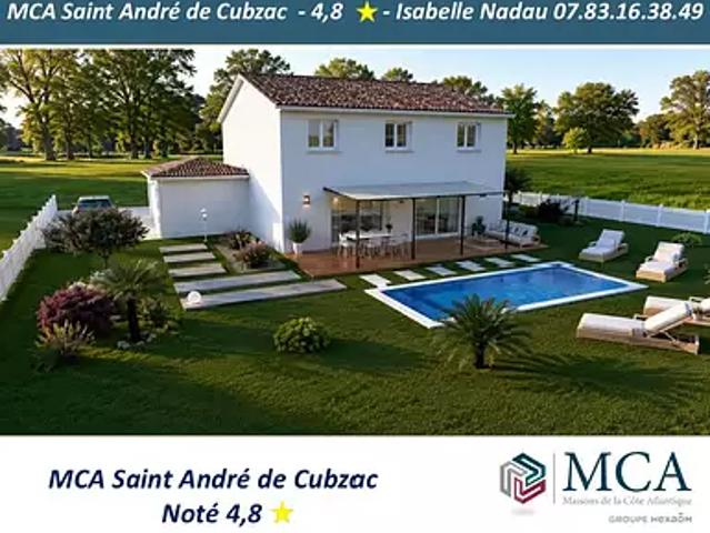 Saint André de Cubzac 33240 Programme neuf maison neuf à vendre 3 pièces