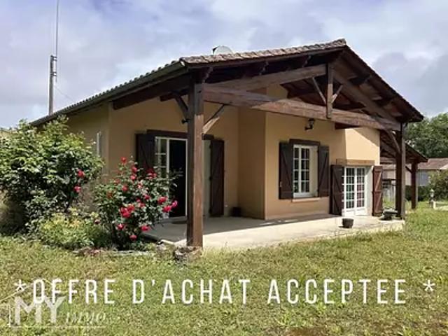 Saint André et Appelles 33220 Achat / Vente maison 3 pièces t3 au dernier étage piscine