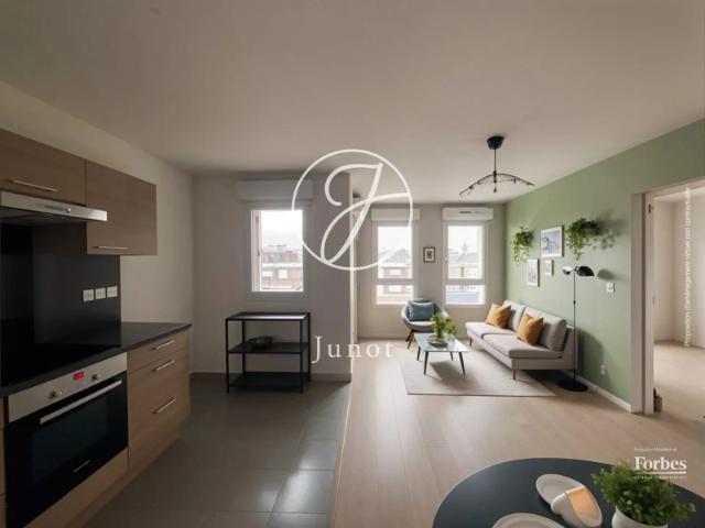 Saint André lez Lille – SAINTE HELENE – Appartement à vendre – 2 pièces – 46,22m² – Balcon – Parking sécurisé