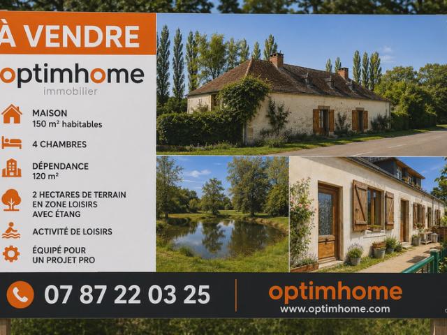 SAINT ARMEL 56 – Propriété de caractère, 4 Chambres avec 2 hectares de terrain à 2 minutes de la mer