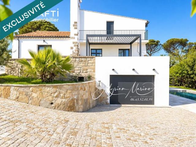 Saint Aygulf – Villa rénovée 4 ch, piscine, double garage, proche plages