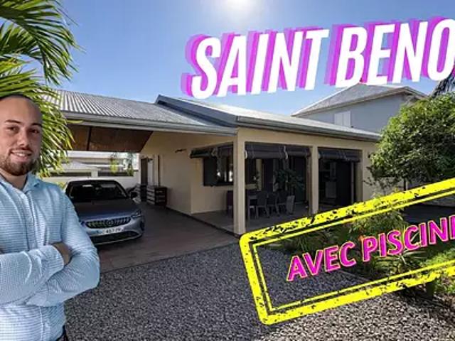 Saint Benoît 97470 Achat / Vente maison 4 pièces t4 piscine terrasse