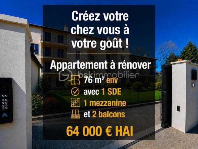 SAINT CHRISTOL 84 Créez votre T3 sur mesure ! Plateau sous forme d'appartement de 76 m² env. situé au 2ème étage avec ascenseur + 2 places parking privatifs dans résidence sécurisée