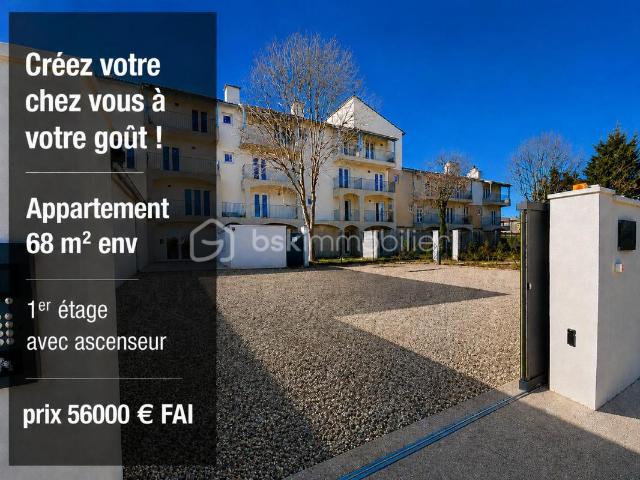 SAINT CHRISTOL 84 Créez votre T2 sur mesure ! Plateau sous forme d'appartement de 68 m² env. situé au 1er étage avec ascenseur + 2 places parking privatifs dans résidence sécurisée
