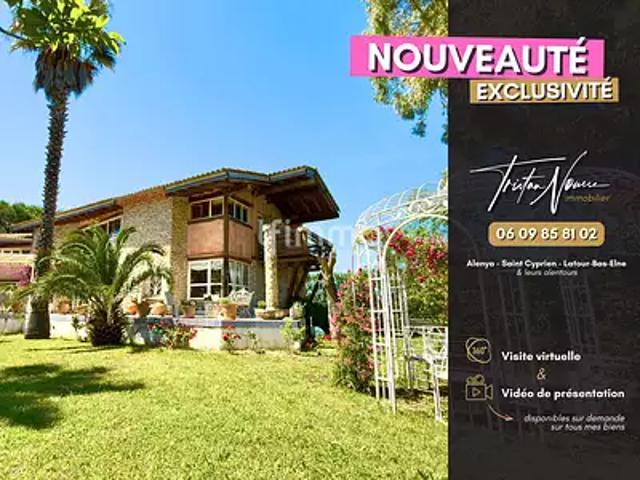 Saint Cyprien 66750 Achat / Vente maison 5 pièces t5 terrasse parking