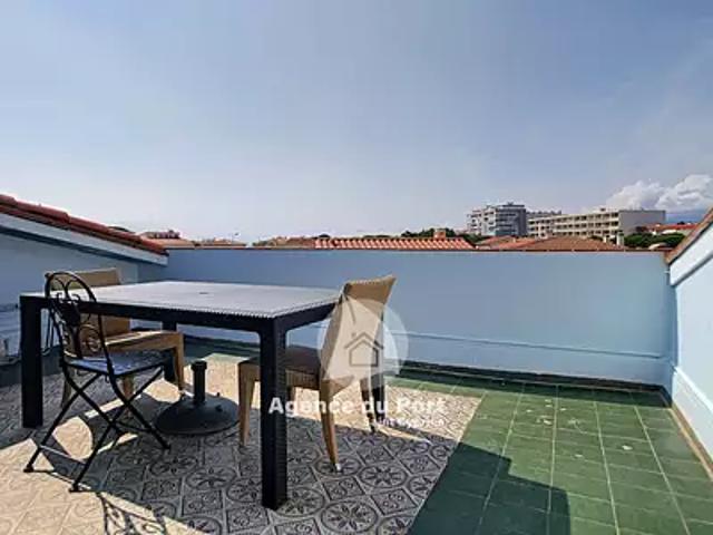 Saint Cyprien 66750 Achat / Vente appartement 2 pièces t2 au dernier étage terrasse
