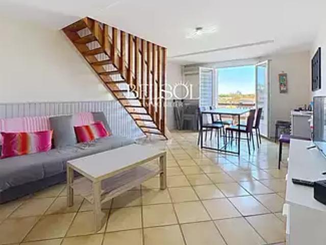 Saint Cyprien 66750 Achat / Vente appartement 3 pièces t3 au dernier étage parking