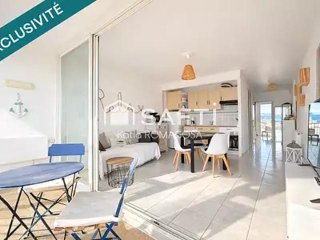 Saint Cyprien 66750 Achat / Vente appartement 3 pièces t3 balcon parking