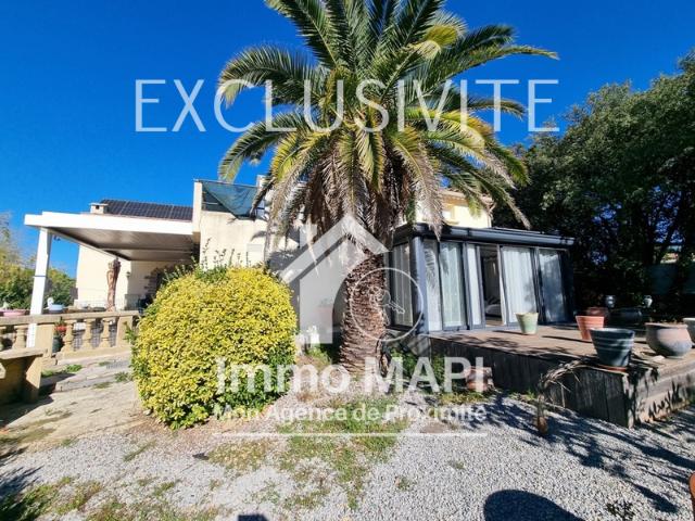 Saint Drezery Maison T5 de 171m2 + garage de 140m2 + piscine sur terrain de 3520m2