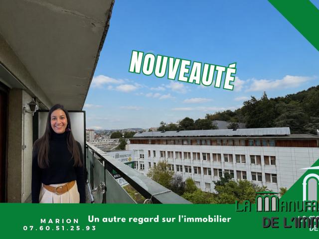 SAINT ETIENNE COURS GUSTAVE NADAUD PROCHE CHAVANELLE APARTEMENT T4 91,03m2 AVEC 2 GRANDS BALCONS ET CAVE