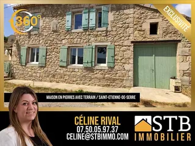 Saint Etienne de Serre 07190 Achat / Vente maison 4 pièces t4